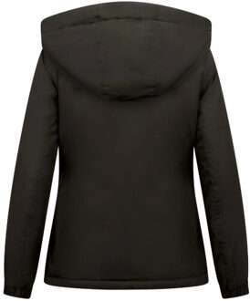 Beluomo Korte winterjas slim fit Zwart - XS