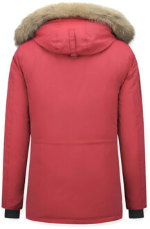 Beluomo Parka Jas Beluomo  Winterjas Bontkraag