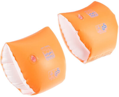 Bema 2x Oranje zwembandjes/zwemmouwtjes voor babies 11-15 kilogram