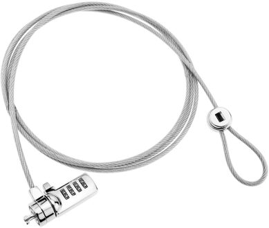 Bematik-Anti-Diefstal Kabel Voor Laptop En Notebook. Beveiliging Hangslot 4 Cijfers