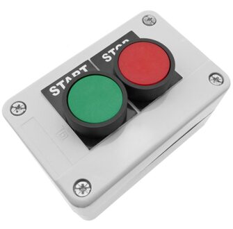 Bematik-Control Box Met 2 Momentary Push-Knoppen Groene 1NO Rode 1NC Start
