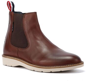 Ben Sherman Hampton Leren Herenlaarzen Bourgondië Rood - EU 46 / UK 11