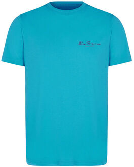 Ben Sherman Heren Aqua T-Shirt Blauw - M
