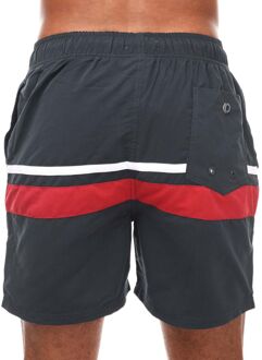 Ben Sherman Heren Ben Sherman Vilanculas Zwemshort in marine rood met Navy/rood