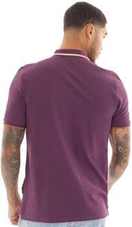 Ben Sherman heren poloshirt met stippen - maat Bourgogne