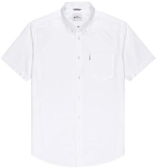 Ben Sherman Heren SS Overhemd 5059508251631 Wit