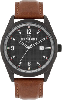 Ben Sherman Herenhorloge Kwarts Grijs Bruin