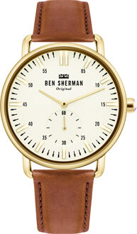Ben Sherman Herenhorloge Kwarts Zilver Bruin