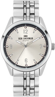 Ben Sherman Herenhorloge Kwarts Zilver - maat