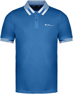 Ben Sherman Kraag Rente Heren Blauw Polo Shirt - maat