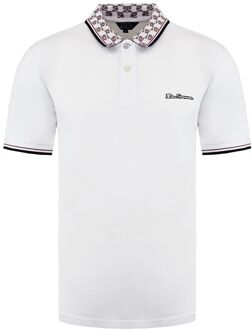 Ben Sherman Kraag Rente Heren Wit Polo Shirt
