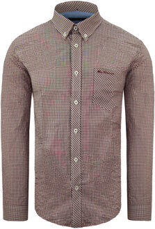 Ben Sherman Oxford Heren Bourgondië Shurt Bourgogne