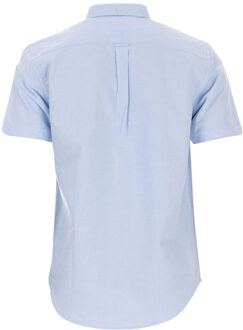 Ben Sherman Oxford-overhemd met korte mouwen voor heren, hemelsblauw