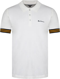 Ben Sherman Pineapple Pique Heren Wit Poloshirt