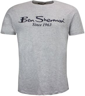 Ben Sherman Script Logo Heren Grijs T-Shirt