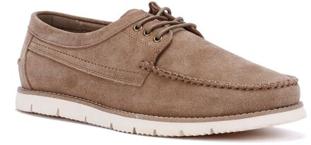 Ben Sherman Soho Heren Grijze Suède Veterschoenen - maat Grijs