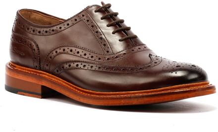 Ben Sherman Sugarman Brogue Leer Heren Mokka Veterschoenen Bruin - EU 43 / UK 9