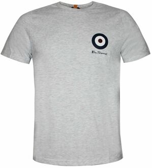Ben Sherman Target Heren Grijs T-Shirt Lichtgrijs