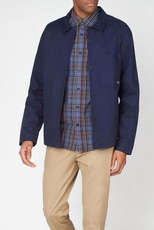 Ben Sherman Trucker Heren Navy Overhemd Jas Donker Marine