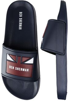 Ben Sherman Union Heren Navy Sliders Blauw