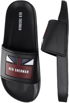 Ben Sherman Union Heren Zwarte Sliders - maat