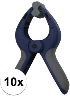 Ben Tools Kleine zeilklem / zeilclip 4 inch - 10 stuks - kunststof - dekzeil klemmen