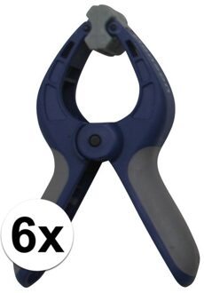 Ben Tools Medium zeilklemmen / zeilclip 6 inch - 6 stuks - kunststof - dekzeil klemmen