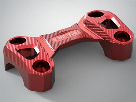 Benali 502C stuur inbouwen onderdelen TRK502 diameter verandering handvat 28 grip stuur hoofd transfer code Rood