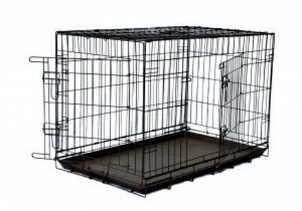 bench zwart voor de hond S