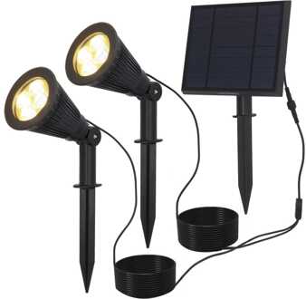 Bend duo Solar prikspot Zwart IP65 3000K