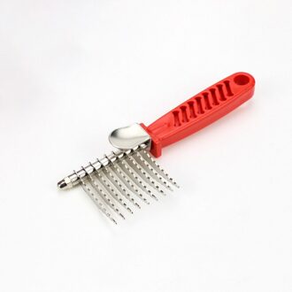 Benepaw Rvs Hond Rake Trimmer Comfortabele Pet Grooming Hond Kam Voor Dematting Verwijderen Dode Matted Geknoopt Haar