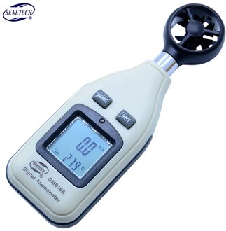 BENETECH Digitale Thermometer Anemometer + infrarood thermometer Wind Gauge Meter Voor Temperatuur huidige air velocity flow GM816A