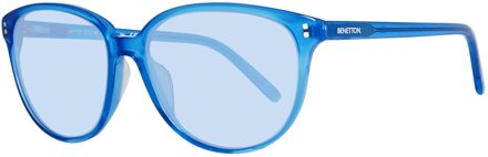 Benetton Mannen Zonnebril 56/16/140 mm Kunststof Blauw - One Size
