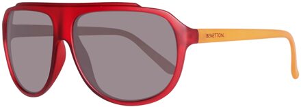 Benetton Mannen Zonnebril 61/13/145 mm Geïnjecteerd - maat Rood