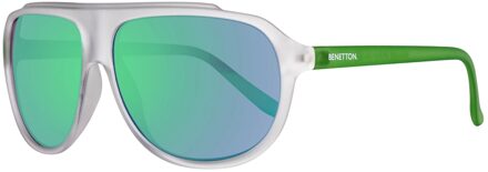 Benetton Mannen Zonnebril 61/13/145 mm Geïnjecteerd - maat Transparant
