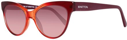 Benetton Unisex Zonnebril 53/17/145 mm Kunststof Rood