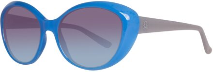 Benetton Vrouwen Zonnebril 53/18/140 mm Geïnjecteerd - maat Blauw