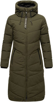 Benikoo dames winterjas – lang, warm & stijlvol Olijf - XS