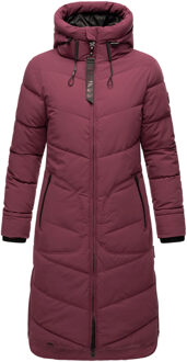 Benikoo dames winterjas – lang, warm & stijlvol Rood