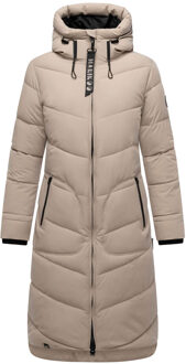 Benikoo dames winterjas – lang, warm & stijlvol Taupe
