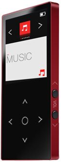 BENJIE 8mm Dunne Bluetooth MP3 Spelers Met Arm Band 8g Touch Toetsen Lossless HiFi Muziekspeler met FM e-book Video Oortelefoon Rood