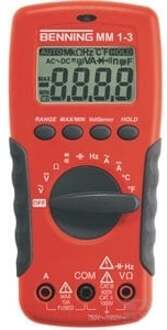 Benning MM 1-3 Multimeter Digitaal CAT II 1000 V, CAT III 600 V Weergave (counts): 2000