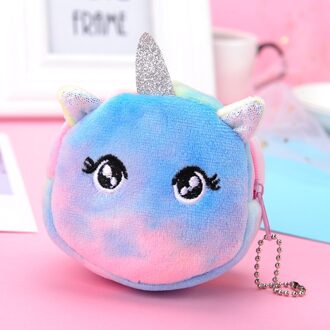 BENQING Coin Bag Lipstick Data Cable Carrying Bag Small For Girls Mini Colorful 3D Round Plush Purses Wallet WF104 05