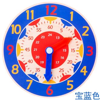 Benqing Kinderen Puzzel Digitale Klok Speelgoed Baby Houten Speelgoed Kleuterschool Vroege Onderwijs Kraam Klein Speelgoed WJ086 koninklijk blauw