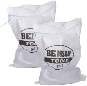 Benson 10x Benson Afvalzakken/vuilniszakken met trekband 100 x 65 cm