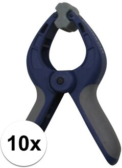 Benson 10x Zeilklem / zeilclip van kunststof 4 inch - Action products