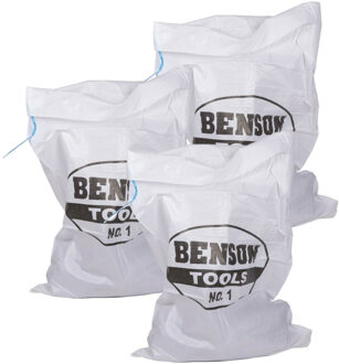 Benson 15x Benson Afvalzakken/vuilniszakken met trekband 100 x 65 cm