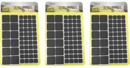 Benson 168x benson antikras rubber - zwart - meubelvilt - 168-delig - antikras viltjes