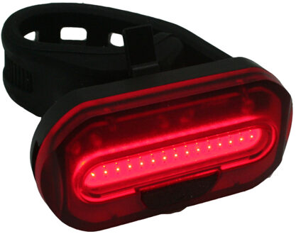 Benson 1x Fietsachterlicht / achterlamp fietsverlichting COB LED met bevestigingsband Multi