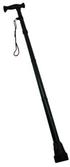 Benson 1x opklapbare wandelstok - verstelbaar 85-95 cm - lichtgewicht - max. 115 kg Zwart